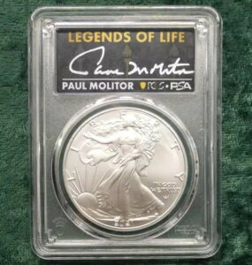 2021�N PCGS MS70 ���񐶎Y�^�C�v2 �V���o�[�C�[�O�� 1�h���A�|�[���E�����^�[���M�T�C������