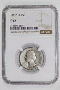 1932-D ���V���g�� �N�H�[�^�[ NGC F12