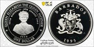 1995N oohX 1h GUxX295ΒaLO PCGS PR67 DCAM