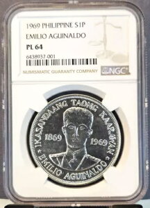 1969�N �t�B���s�� �V���o�[ 1�� �G�~���E�A�M�i���h NGC PL 64 �u���C�g BU �v���[�t ���C�N