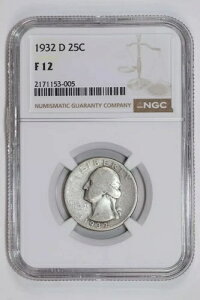 1932-D ���V���g�� �N�H�[�^�[ NGC F12