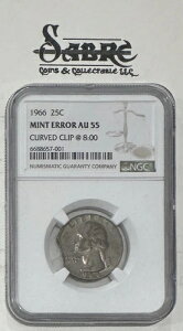 1966�N 25�Z���g AU 55 NGC�F�� �č������ǃG���[ �J�[�u�N���b�v 8���ʒu�A�V���o�[�N���b�h