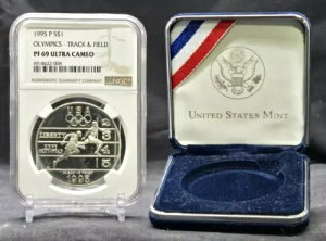 1995�N �I�����s�b�N - ���㋣�Z $1 - NGC PF69 UC - �V���o�[�R�C�� �u���E�����x��