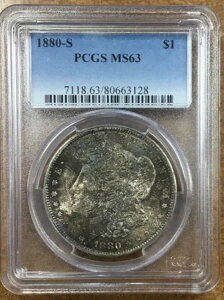 1880-S ���[�K����� PCGS MS63 �����X�^�[�g�[�� �\��