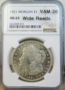 1921�N �����K���E�_���[ NGC MS63 *VAM 28 ���C�h���[�f�B���O TOP100* BR