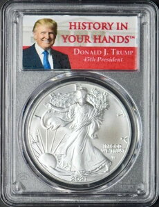 2021�N �A�����J�� �V���o�[ �C�[�O�� T2 PCGS MS70 �t�@�[�X�g�X�g���C�N �h�i���h�E�g�����v ?COINGIANTS?