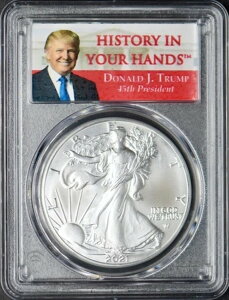 2021�N �A�����J�� �V���o�[ �C�[�O�� T2 PCGS MS70 �t�@�[�X�g�X�g���C�N �h�i���h�E�g�����v ?COINGIANTS?