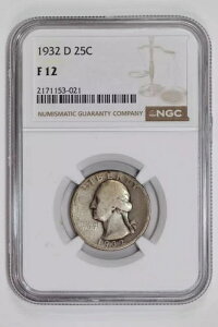 1932-D ���V���g�� �N�H�[�^�[ NGC F12