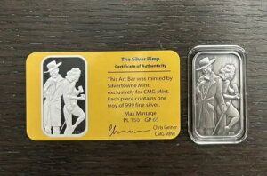 CMG Mint THE SILVER PIMP 1IX .999 Vo[A[go[ COAt AeB[N̂݃NGXg