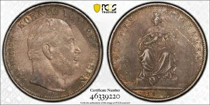 1871-A THALER PCGS AU50 PRUSSIA VICTORY KM500 �����ʃg�[���V���o�[