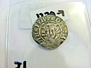 =+銀製ハンマードペニー エドワード1世 1279年 ロンドン造幣局 後期型「エドワ」No.15