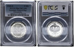 5}[N 1968N D ybeRt@[LORC PCGS PR67DCAM 93233