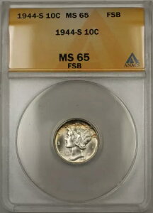1944-S Vo[ }[L[ _C 10Zg ANACS MS-65 tXvbgohiCgg[jO 11j