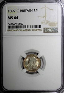 CMX BNgA 1897N 3yX NGC MS64 Cgg[