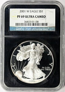 2001-W v[t Vo[ C[O 1h NGC PF69UCAM 25NLO ubN g Xu