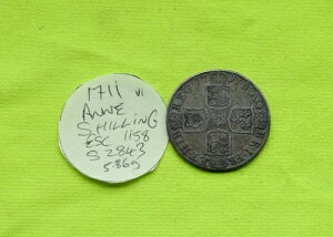 1711�N ��� 1�V�����O �N�C�[���E�A�� (1702-14) 5.86g ESC1158 S2843 (vi)
