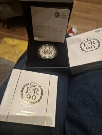 2016年英国5ポンド銀貨プルーフ・ピエフォート女王生誕90周年記念