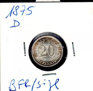 20 PF Vo[ 1875 D BFR/stgl 5̃I[NV瑗