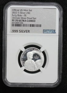 2022-S �V���o�[ �v���[�t �T���[���C�h �N�H�[�^�[ NGC PF70 �E���g���J���I 5V5L