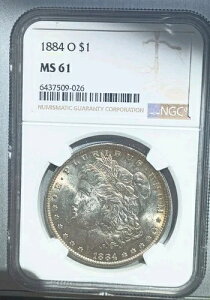 1884�N O �����K����� NGC�O���[�h MS 61 $1 �V�i ���̗ǍD�ȐF��