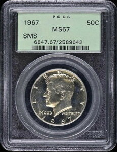 1967N 50Zg SMS PlfB n[t_[ ^Cv2 Vo[Nbh PCGS SP67