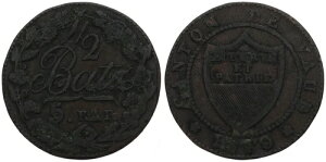 �X�C�X - �V�e�B Canton Vaud 1/2 Batzen 1810 �V���o�[ (�V���C�f�~�����c�F) - Km# 6