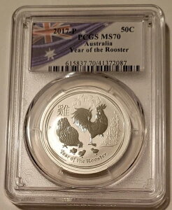 I[XgA 2017 P 1/2IX 50Zg єN MS70 PCGS x