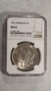 1921 P K _[ NGC MS62  Vo[ 1 h RC!