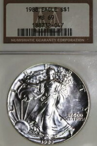 1988N AJ 1h C[O 1IX NGC MS69 uXgzCg (188732-047)