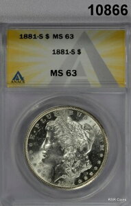 1881N S [K Vo[ h ANACS F MS63 hȌڂ́I #10866