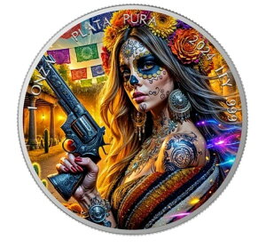���L�V�R 2024 1 Onza DIA DE LOS MUERTOS �A�E�g���[ 1�I���X �J���[ �I���W�i���{�b�N�X�t��-