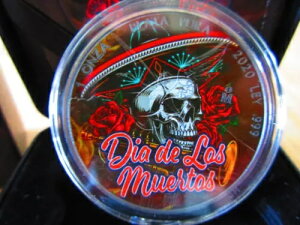 2020 DIA DE LOS MUERTOS Libertad 1 �I���X �V���o�[ �R�C�� ���L�V�R �u���b�N ���e�j�E���t��