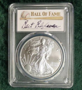 2021�N PCGS MS 70 ���s�����V���o�[�C�[�O�� 1�h���A�o�[�g�E�u�����x�����M�T�C������
