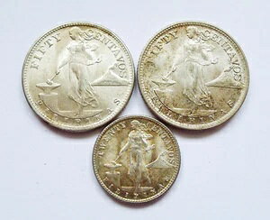 tBs Vo[ nCO[h: 50 CENTAVOS 1944-S + 1945-SA20 CENTAVOS 1945-DB