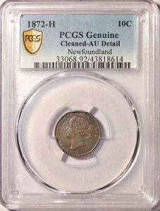 1872-H j[t@hh 10Zg PCGS AU ڍ 10c