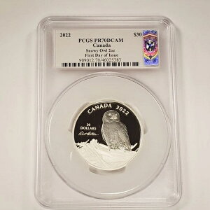 2022�N 2�I���X .9999 �V���o�[ �J�i�_ �V���t�N���E PCGS PR 70 DCAM - �X�U���i�E�u�����g - F9510