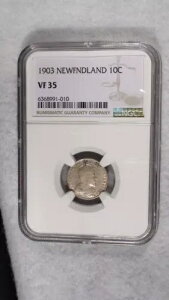 1903 Nj[t@hh 10 Zg NGC VF35 Vo[ 10C RCA̔i!