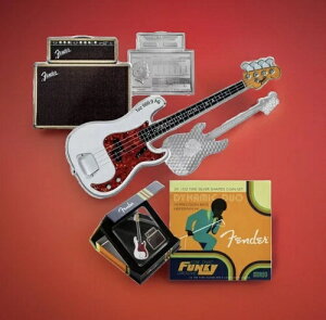 2023年 ソロモン諸島 フェンダー ダイナミックデュオ ベース&ベースマンアンプ 2オンス シルバーセット#7321