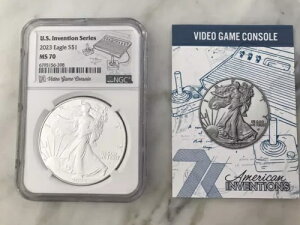 7K 2023 �A�����J���V���o�[�C�[�O�� $1 NGC MS70 US�C���x���V�����V���[�Y �r�f�I�Q�[���R���\�[��