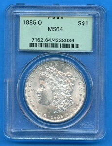 1885 O PCGS MS64 K $1 č 1885-O MS-64 uXgzCg OGH