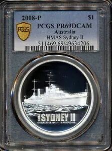 I[XgA 2008-P 1h $1 (HMAS Vhj[ II) - PCGS PR69DCAM
