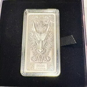 フィジー 2024 ハイレリーフ 1オンス ドラゴン アンティークコインバー 発行枚数 350 IN OGP