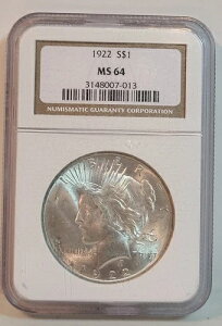 1922N P ča 1h NGC MS64 #3148007-013