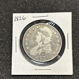 1826�N �L���b�v�o�X�g �V���o�[ �n�[�t�h�� ���ʃR�C�� �����f�B��