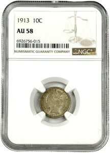 1913N AJ Vo[ o[o[ _C 10Zg RC NGC AU 58