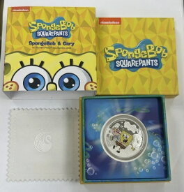 2024年 スポンジ・ボブ スクエアパンツ ? スポンジ・ボブとゲイリー 1オンス シルバー カラープルーフ #7895