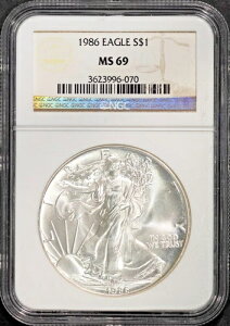1986N 1h݃AJC[O MS 69 NGC # 3623996-070 + {[iX