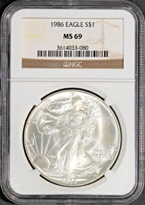 1986N 1h݃AJC[O MS 69 NGC # 3614033-080 + {[iX