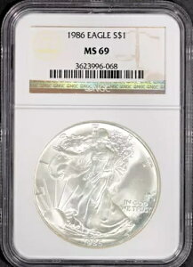 1986N 1h݃AJC[O MS 69 NGC # 3623996-068 + {[iX