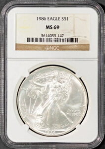 1986N 1h݃AJC[O MS 69 NGC # 3614033-147 + {[iX
